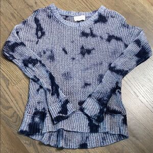 Feel the Piece Open Weave Tie Dye Sweater